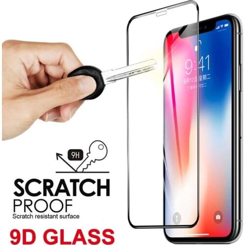 9D Tempered Glass For iPhone 11 12 Mini Pro Max Screen Protector For iPhone X XR XS Max 7 8 Plus SE2020 Full Cover Glass