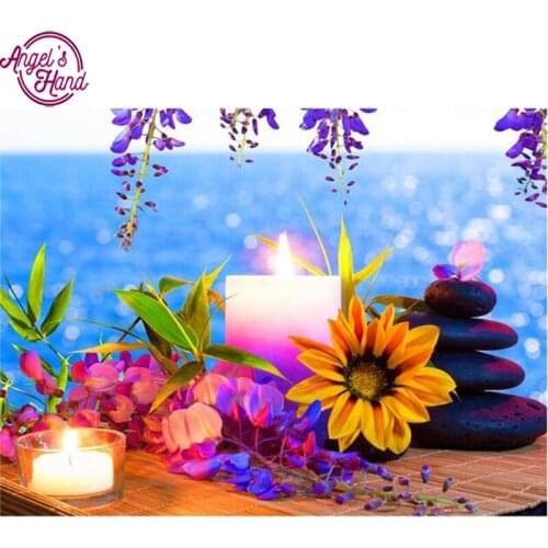 Diamond Embroidery Flowers Diamond Painting Stone Full Square Rhinestones Diamond Mosaic Cross Stitch Kits Home Decor