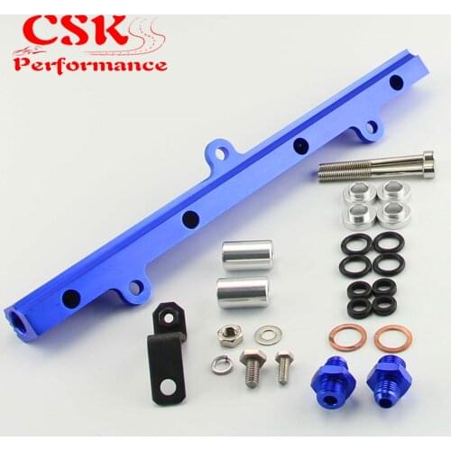 Aluminum Fuel Injector Inject Rail Fits For MR2 SW20 Celica ST205 Gen3 3S-GTE Blue