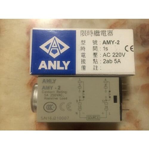 AMY-2 1S 220V Original Taiwan ANLY time relay new Genuine