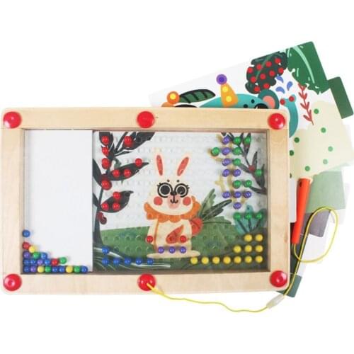 16 in 1 Wooden Puzzle Magnetic Pen Driving Board Game Educational Kids Toy Parent-Child Interactive Game Toys Gift