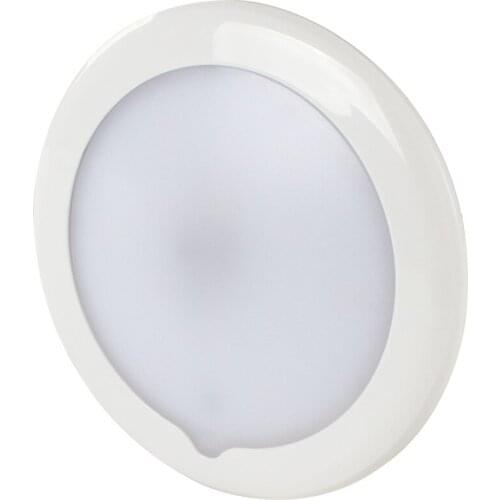 IRV 12V/24V Trailer Parts 95mm Touch Round Warm Color Small-Scale Adjustable RV lighting camper celling led lights 12volts