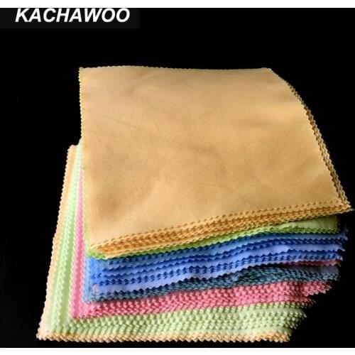 Kachawoo 100pcs cleaner clean glasses accessories superfine mixed color high quality eyeglass cleaning cloth lens wipes