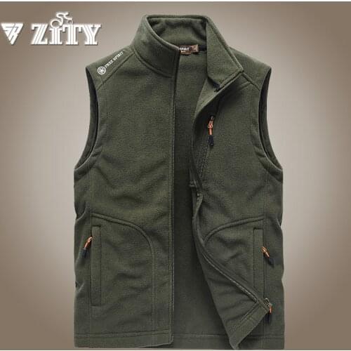 Mens Warm Fleece Vest Jacket Autumn Sleeveless Waistcoat Men Winter Coat Outdoor Waistcoat Vest Jackets Casual Veste Homme