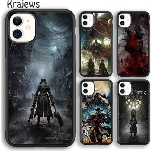 Krajews Anime Bloodborne Soft Phone Case Cover For iPhone 5s 6s 7 8 plus X XR XS 11 12 pro max Samsung Galaxy S8 S9 S10 Plus