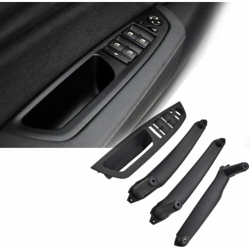 Set Beige Black Armrest Car left front drivers seat LHD Interior Door Handle Inner Panel Pull Trim Cover For BMW E70 E71 X5 X6