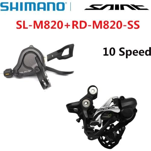 SHIMANO SAINT M820 10v Groupset with Shifter Shift Lever and Rear Derailleur SHIMANO SHADOW RD+10-speed Original parts