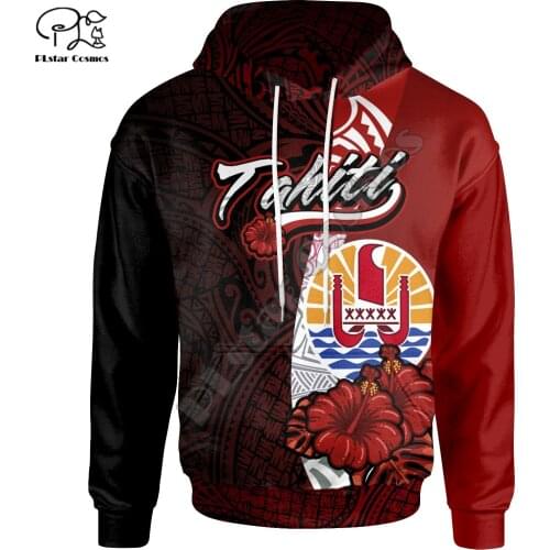 NewFashion French Polynesia Art Tahiti Country Flag Tribal Culture Retro Tracksuit 3DPrint Men/Women Autumn Colorful Hoodies B-6