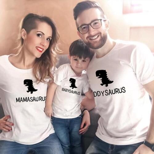 Matching Family Outfits Mother Father Daughter Son T Shirt Mommy And Me Daddy Boy Girl Clothes Set Women Men Couple Summer Tops