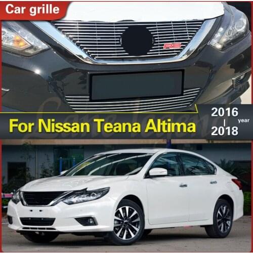 Stainless steel Front Lower Grill Grille Cover Trims Metal Refit racing grill Honeycomb Mesh For Nissan/Altima Teana 2016-2018