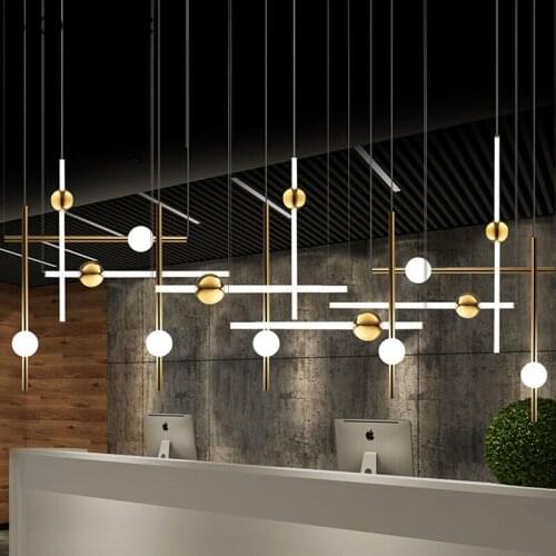 Postmodern Gold Led Pendant Lights Luxury Cylinder Hanging Lamp Dining Room Bedroom Office Stair Light Fixtures Home Art Decor