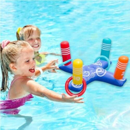 PVC Inflatable Toys Child Throwing Ring Children Adults Plastic Hoop Ring Toss Pool Beach Good Gifts