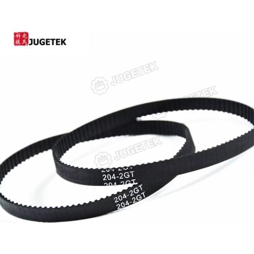 Free Shipping GT2 Timing Belt Closed-loop Endless 6mm width 204mm length 102 teeth 2GT Belt 204-2GT-6