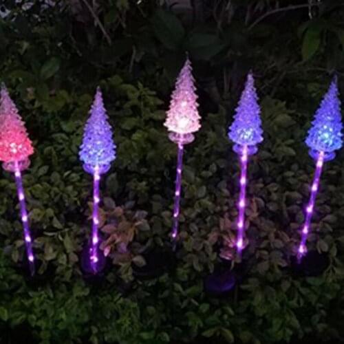 Sunlight Solar Powered Lamp LED Solar Lawn Light For Garden Decor Outdoor Waterproof IP65 Solar Lights Outdoors Christmas Tree