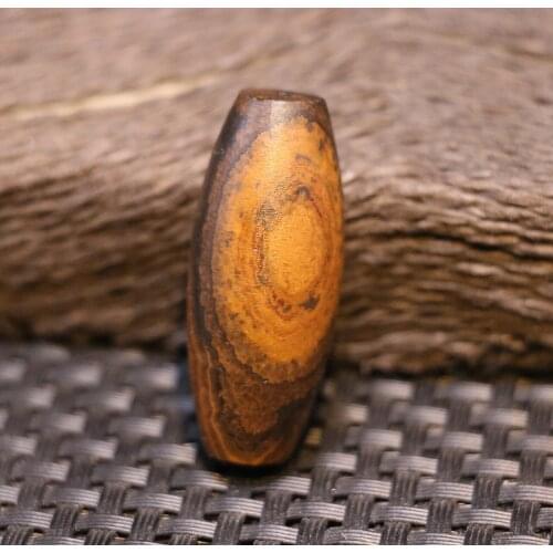 Super Energy From LK brother Sauces Magic Tibetan old Agate Natural Eye Meng dZi Bead Healing Amulet 20220Ar LZK