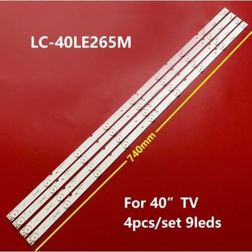 12pcs LED Backlight Strip for LC-40LE265M led bar RUNTKB437WJZZ A-HWCQ40D675 M6A010311034