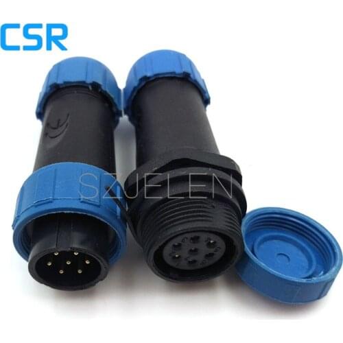 SY1710, Waterproof Connector 7 pin, IP68, 7 pin power cable plug and socket , LED waterproof cable connector