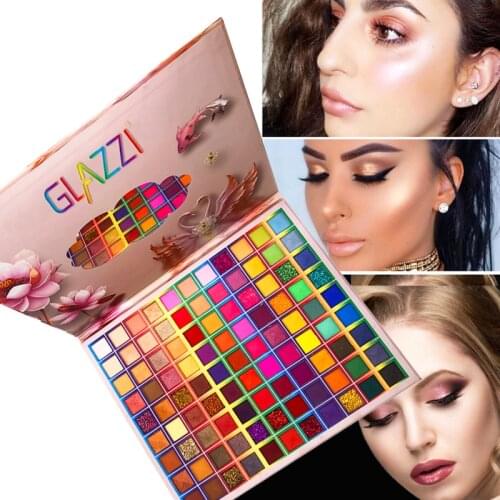 99 Color Eye Shadow Pearlescent Matte Glitter Shimmer Luminous Eyeshadow Powder Sequins Easy To Wear Eye Shadow Palette TSLM1