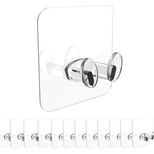 10Pcs Multi-purpose sticking hook Shaver holder Mobile phone holders Electrical plug Kitchen powerful hooks
