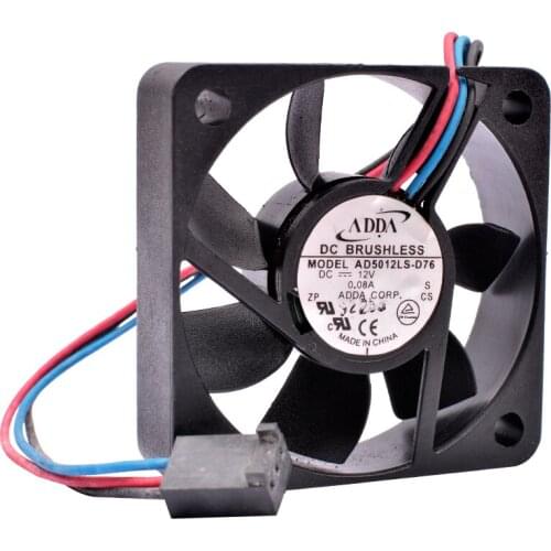 AD5012LS-D76 5cm 5015 50mm fan 50x50x15mm DC12V 0.08A 3 lines Speed monitoring Silent cooling fan suitable for motherboard CPU
