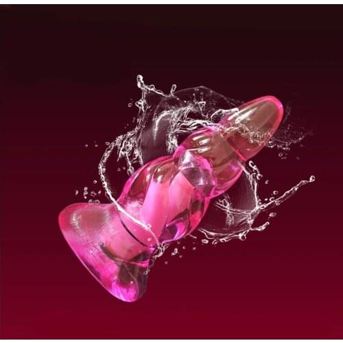 Candiway Mini Waterproof Flexible Jelly Butt Plug Vibrator Toys Great Pleasure Sex Products For Male Ladies Lover Game 1PC