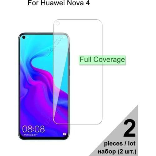 Tempered Glass For Huawei Nova 4 HD Explosion-proof Full Cover Screen Protector Protective Glass For Huawei Nova 4