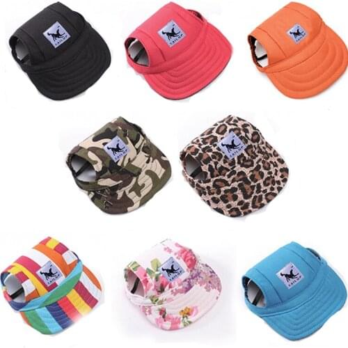 Pet Dog Cap Small Cat Hat Canvas Cap Dog Sun Hat Baseball Cap Visor Hat Puppy Outdoor Sunbonnet Hat Cute Pet Accessories