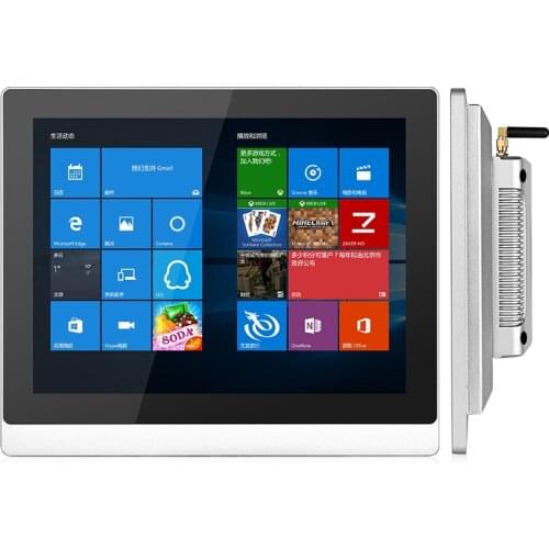 10.4 inch embedded touch screen computer 10 inch fanless industrial panel computer touch panel pc RS232 RS485 wifi ethernet