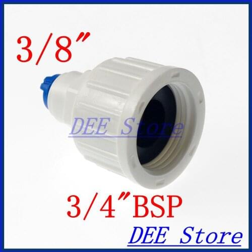 3/8 inch OD Tube * 3/4 inch BSP (3/4"BSP) Female Straight Quick Connect Aquarium RO Water Female BSP And Tube Connection