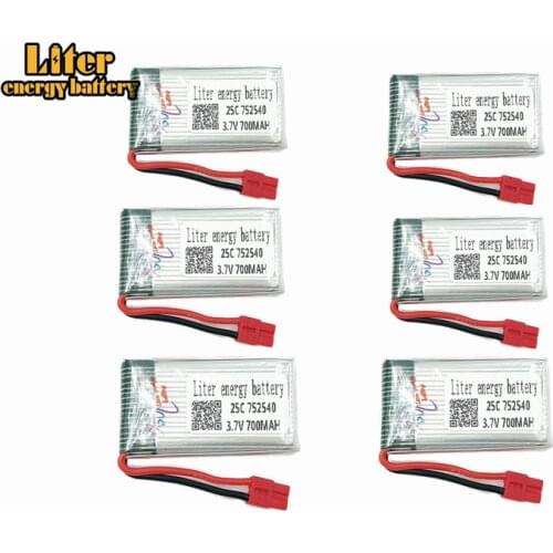 3.7V 700mAh 752540 25c Battery for X5S X5SW X5HW X5HC X5UW RC Quadcopter Drone Spare Part