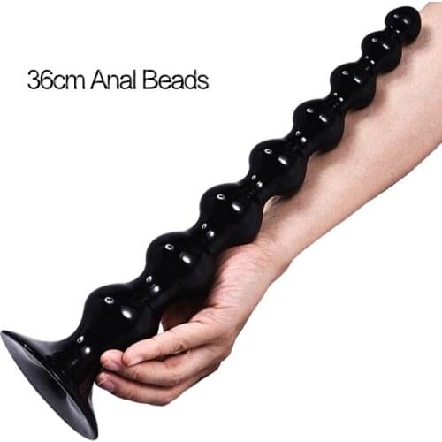 Anal toys butt plug long large anal beads balls anal plug erotic sex toys for woman dilatador prostate massager adult products
