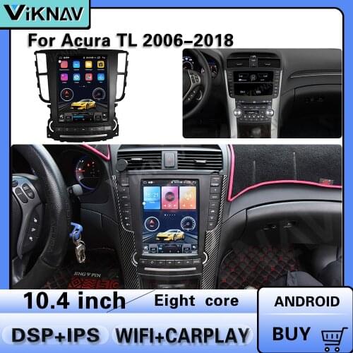 2 Din Vertical screen Car Radio for Honda Acura TL 2006-2018 Car stereo multimedia player Android GPS navigation head unit