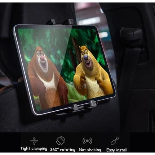 SMOYNG Phone Tablet Car Holder Stand for IPAD Air Pro 12.9 Back Seat Headrest 5-13 Inch Mobile Support Mount Holder for iPhone