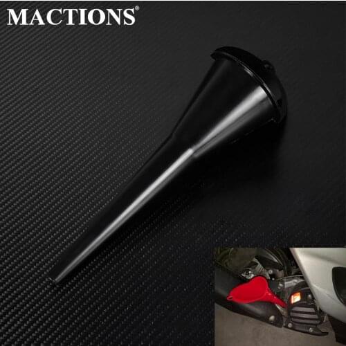 Black Car Refueling Oil Funnel Motorcycle Forward Control Bike Transmission Crankcase Oil Filling Fill Funnel For Harley For BMW