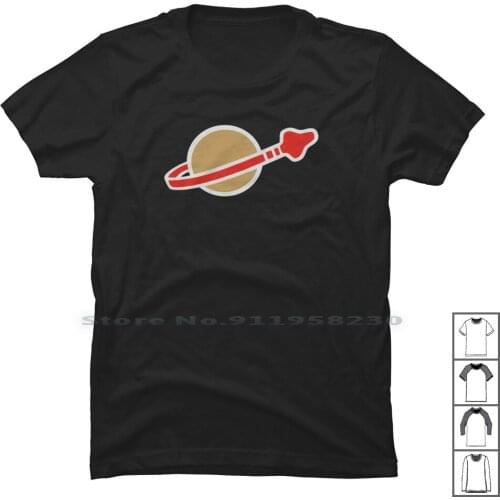 Classic Space T Shirt 100% Cotton Classic Saturn Planet Class Space Pluto Turn Pace Out Net