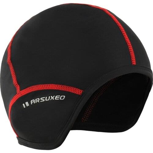 Outdoor Sports Men Cycling Cap Bicycle Bike Helmet Liner Running Skiing Fleece Windproof Warm Bandana Winter Caps Hat