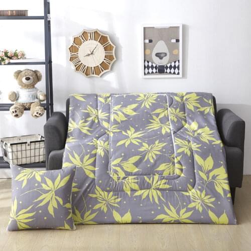 Portable Foldable Nordic Style Printed Cushion Blanket 2 In 1 for Office Car Nap Banket, Multifunction Home Sofa Throw Pillow