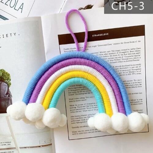 Rainbow Hanging Decor Girl Boy Room Handmade Rainbow Hanging Decoration Gifts Baby Girl Room Kids Bedroom Wall Decor