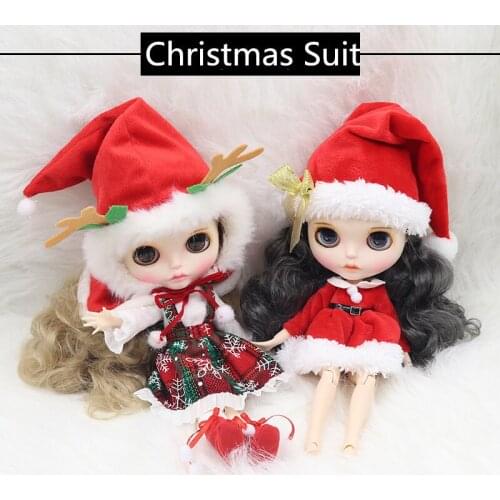 ICY DBS Blyth doll icy bjd Christmas costume winter outfits Merry Christmas suits