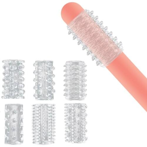 Penis Sleeve for Adult Sex Toys G Point Stimulation Reusable Condoms for Men Penis Enlargement Condoms With Spike Intimate Goods
