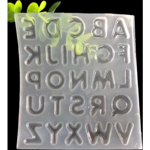 26 English Letters Alphabet Resin Casting Mold Silicone Mold Jewelry Making Tool T4MD