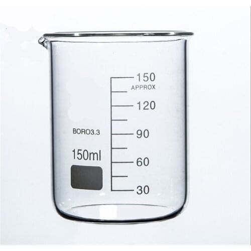 150mL Glass Beaker Low Form New Chemical Lab Glassware