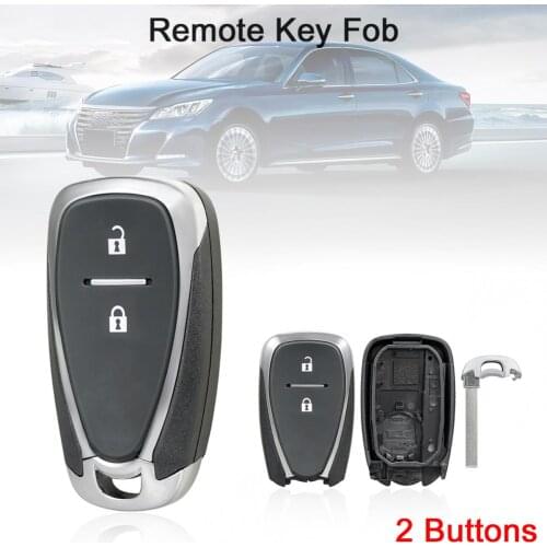 2 Buttons Smart Remote Key Shell Replacement Keys Fob Body Housing Fit for Chevrolet Cruze Malibu Camaro