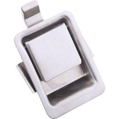 Stainless Steel Recessed Mounted Latch Mini Flush Mount Paddle Handle Lock for RV/Camper/Trailer/Cabinet/Tool Box Etc