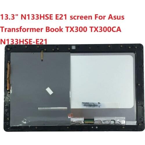 13.3" 30 pins N133HSE E21 For Asus Transformer Book TX300 TX300CA N133HSE-E21 lcd dispaly Touch Screen Assembly With Frame