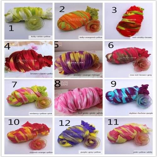 10pcs 1.1M Long Nylon Flower Material Accessory Handmade DIY Stocking Flower Material Handmade Artificial Home Decoration Flower