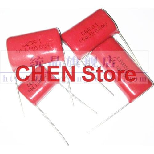 10PCS CBB21 25MM CBB Metal film capacitor 1600V 2000V 104 474 683 100NF 470NF 68NF 0.1UF 0.47UF 0.068UF