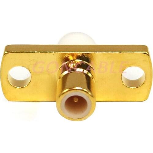 10pcs a lot RF Connector SMB-JFD64 Male Connector Two-hole Flange Machine Shell Through the Wall Fixed Welding