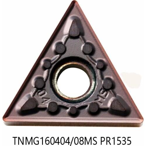 100% Original TNMG160404MS TNMG160408MS PR1535 TNMG160404 TNMG160408 MS TNMG 160404 160408 Carbide Inserts Lathe Cutter