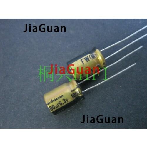 20pcs NEW NICHICON FW 1000UF 6.3V 8X11.5MM audio Electrolytic Capacitor 6.3V1000uF filter amplifier 6.3v 1000uf 1000uF/6.3V